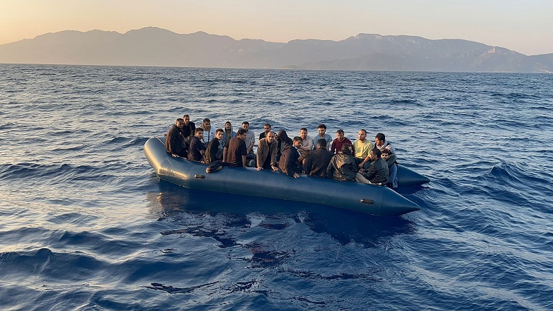 Muğla Açıklarında 21 Düzensiz Göçmen Kurtarılmıştır